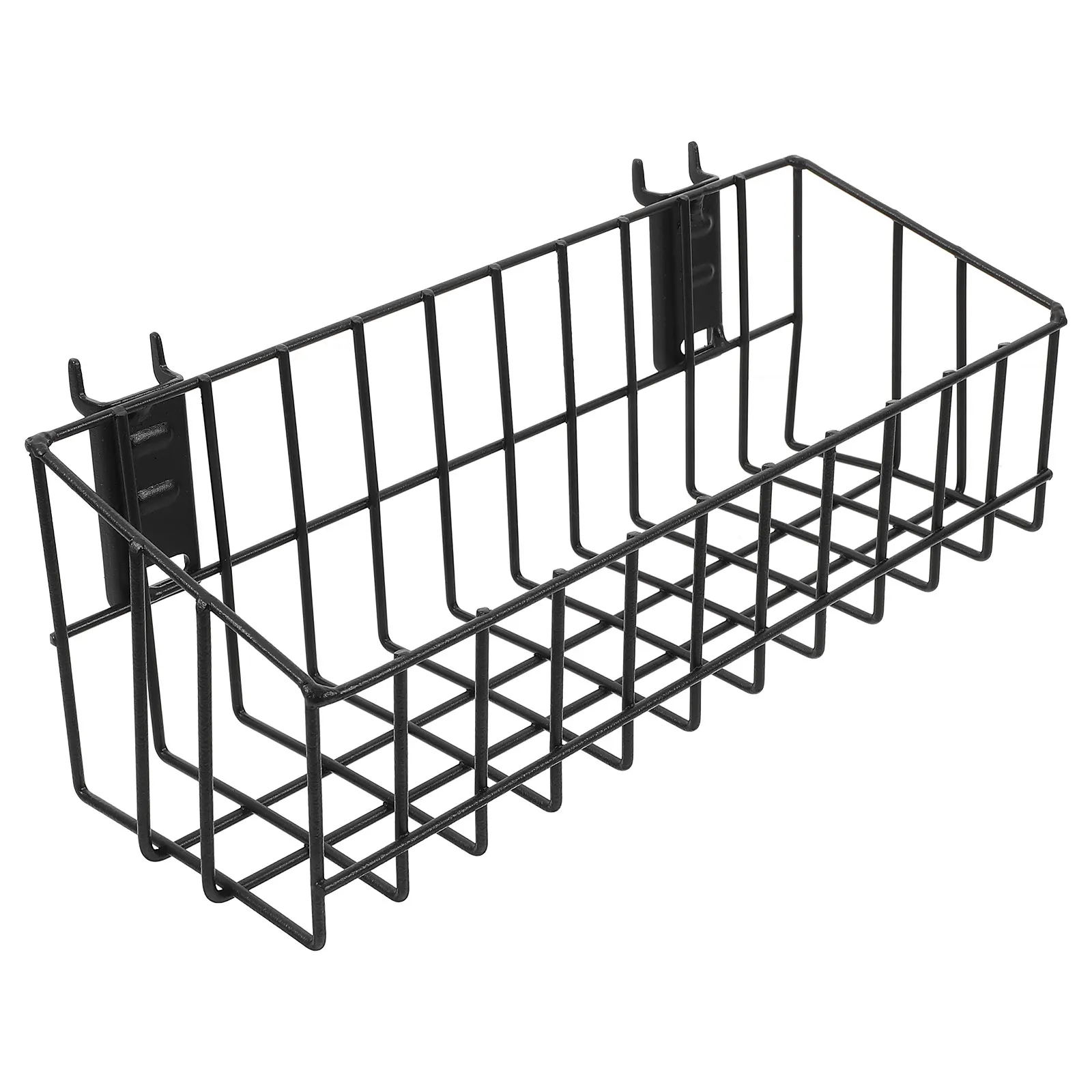 

Hanging Book Shelf Wall Mount Black Scratch Resistant Lightweight Storage Rack Magazine Holder Easy Install for Office