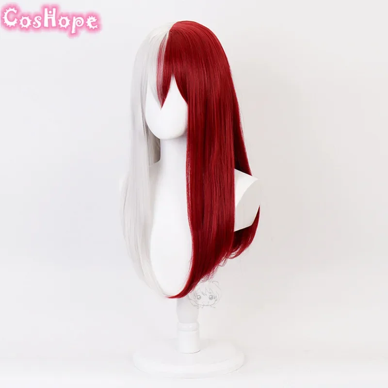 Todoroki Cosplay Female Wig Cosplay Boku No Hero Academia Red White Anime Wig Heat Resistant Synthetic Wigs