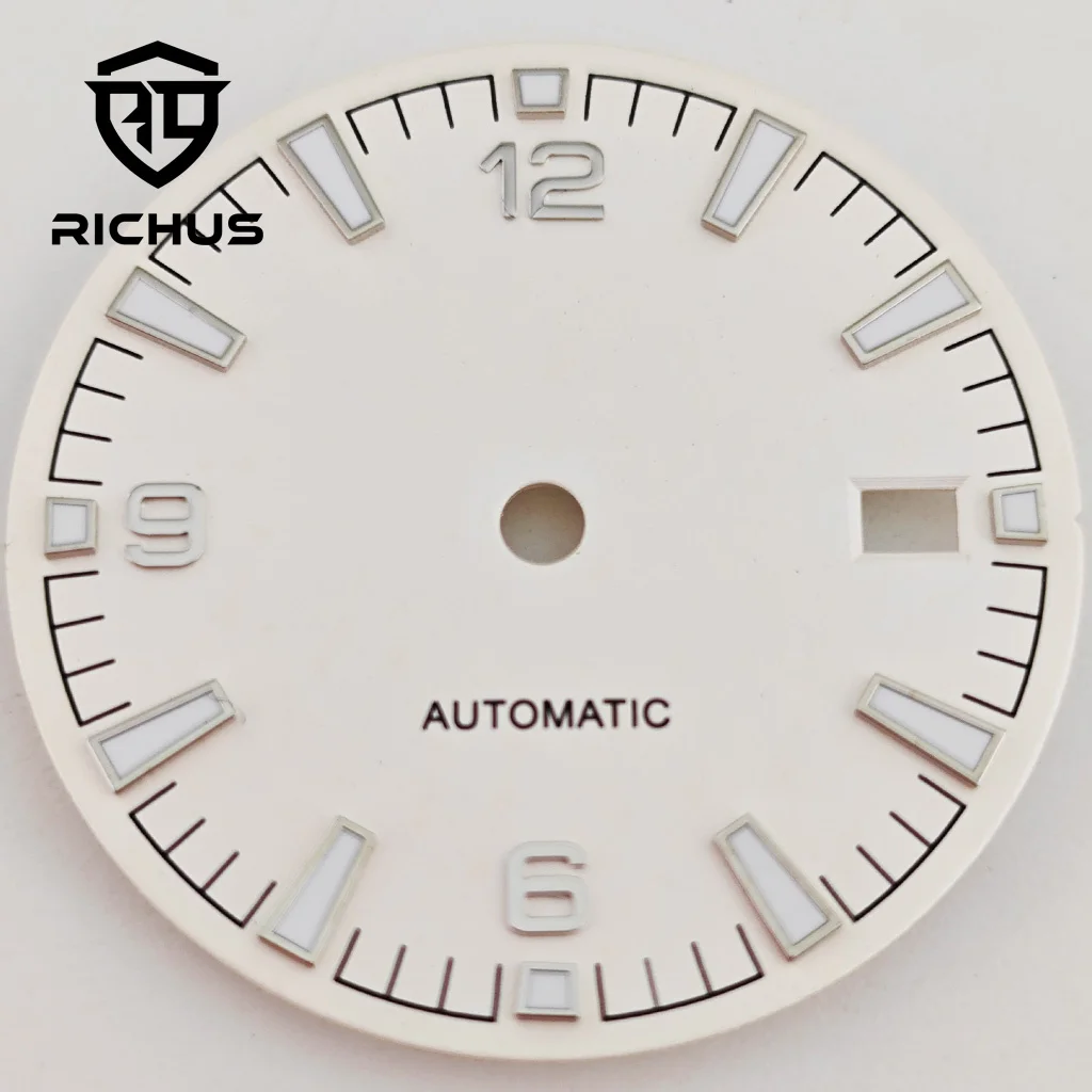 RICHUS NH35 Watch Dial 31mm Watch Dial Fit NH34 NH35 NH36 Movement Fit 3/3.8 O'clock Crown