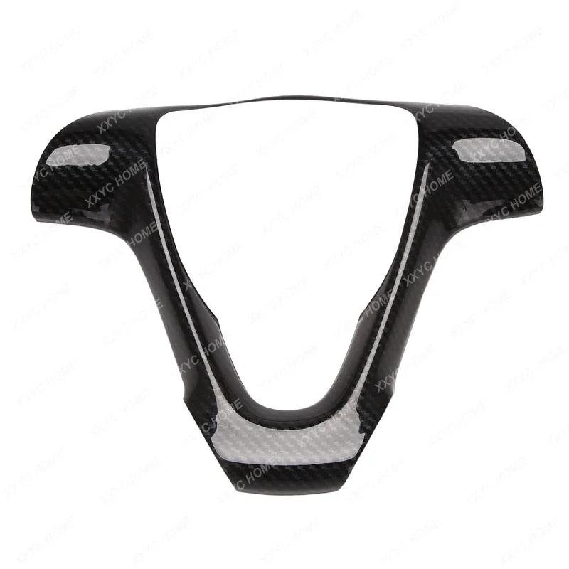 Carbon Fiber Car Steering Wheel Frame Decorative Sticker Accessories for Mercedes Smart Fortwo 451