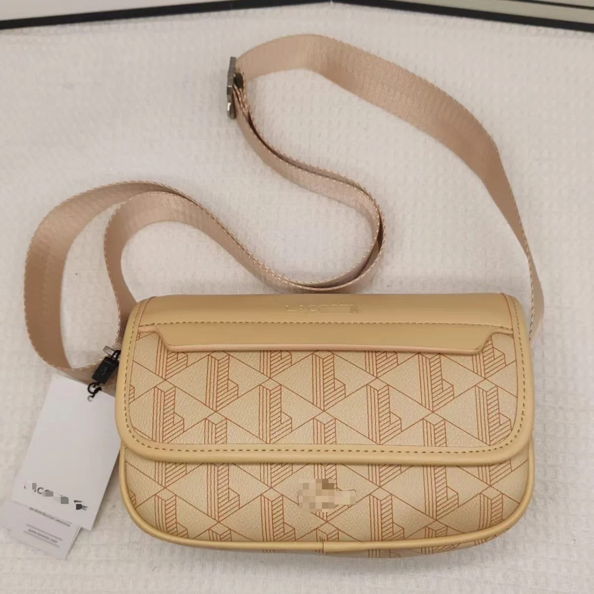 Nieuwe retro geprinte messenger tas voor heren, PU casual trend schoudertas met klep, modieuze opbergtas voor jongens, werkschoudertas