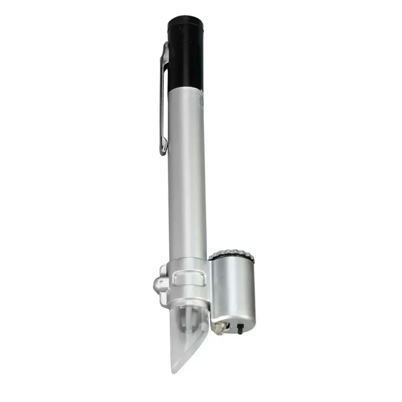Handheld Microscope 50x Portable LED Pen Microscope MINI Pocket Magnifier Illuminated Jewelry Magnifying Loupe