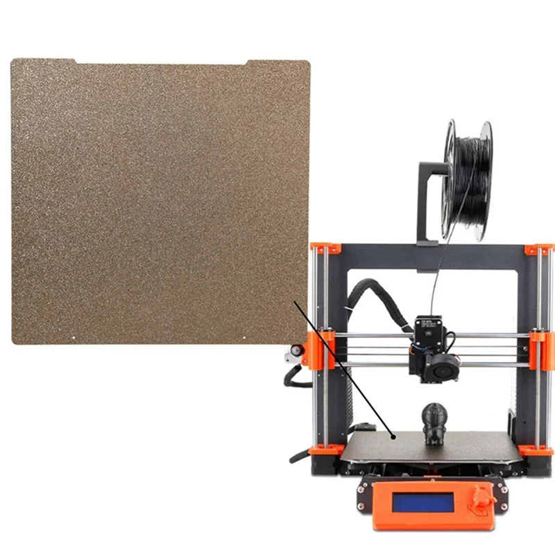 A34M-بناء لوحة PEI ورقة 241*254 مللي متر على الوجهين الربيع الصلب ورقة ل Prusa I3 MK3/MK3S/MK4 ثلاثية الأبعاد ملحقات الطابعة