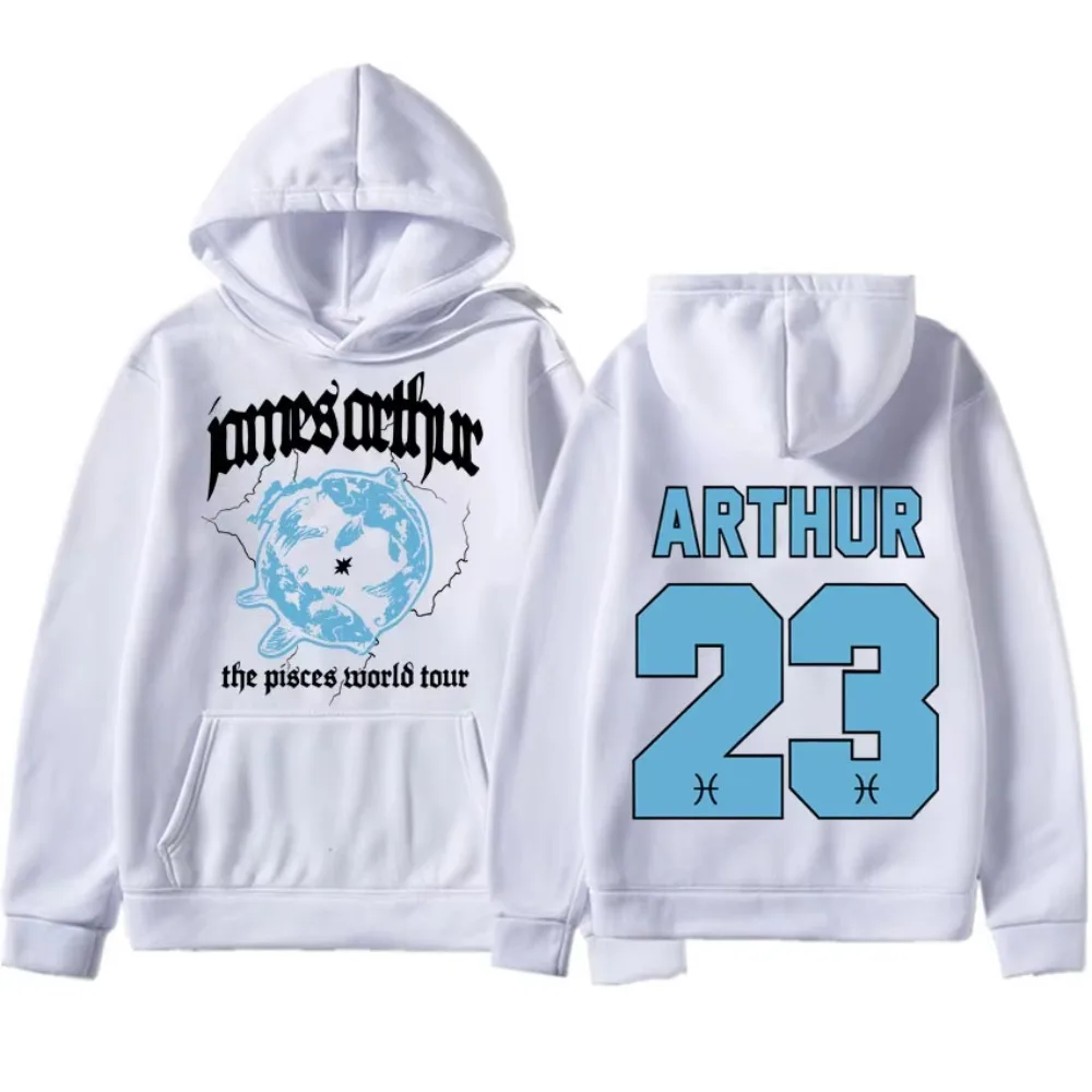 Singer James Arthur Men Aesthetic Sweatshirt The Pisces World Tour 2026 Women Harajuku Pullovers Casual Fashion Oversized Hoodie