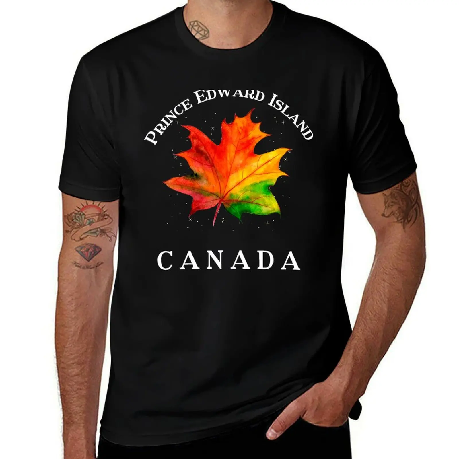 

Prince Edward Island Autumn Colors T-Shirt Big and Tall Solid Color T-Shirt