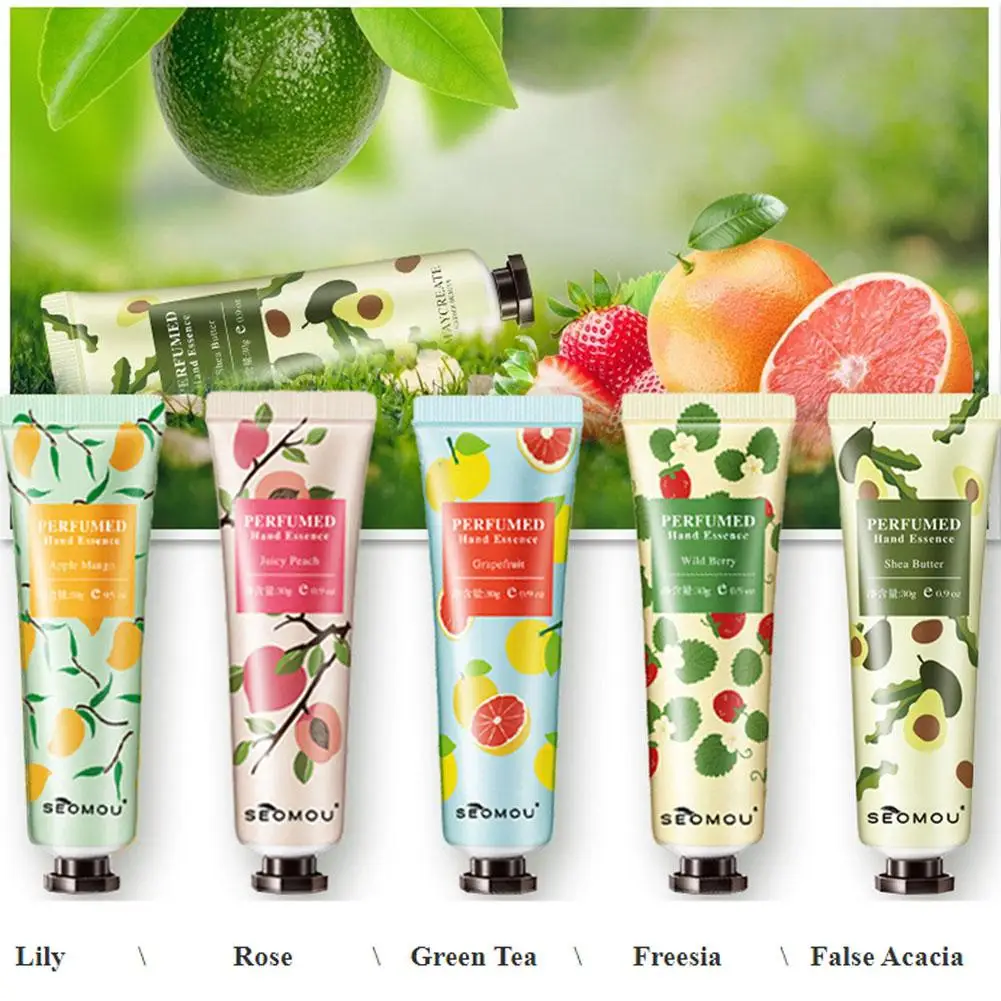 

Flower Fruit Hand Cream Moisturizing Nourishing Anti Wrinkle Anti-crack Repairing Creams For Hands Skin Care Products P0y9