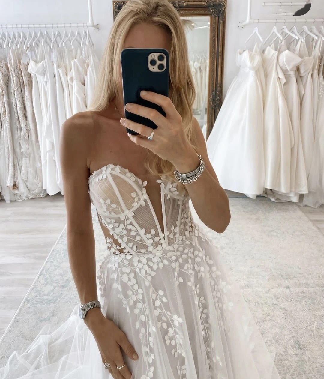 Vestido De Novia per le donne personalizza per misurare Appliques di pizzo a-line eleganti abiti da sposa affascinante Lace Up Back RObe De Mariee