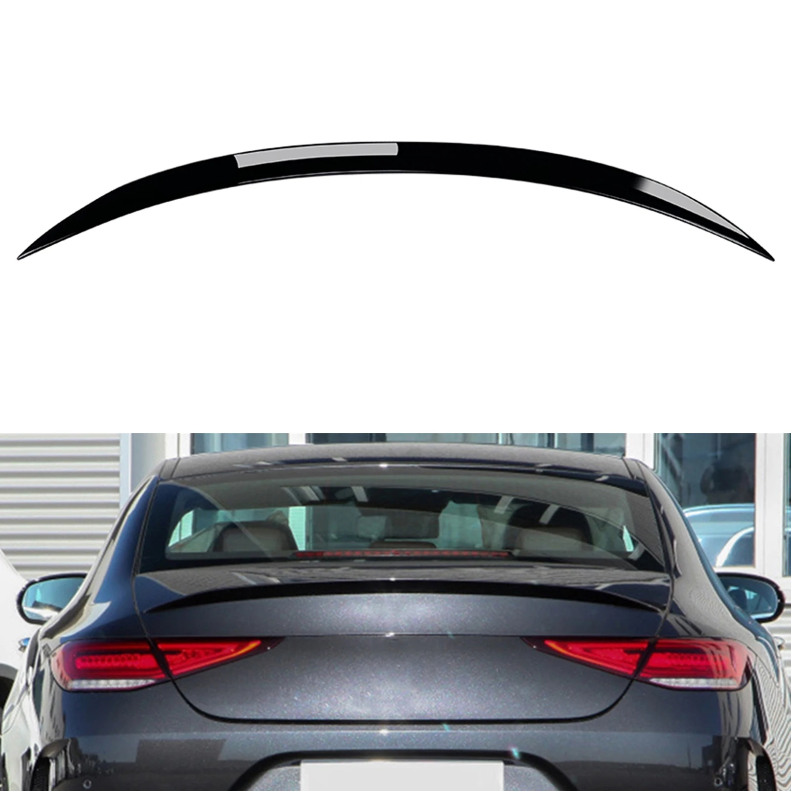 

Rear Trunk Lid Spoiler Wing For Mercedes Benz CLS Class C257 2019-2022 CLS260 CLS300 CLS350 CLS400 CLS450 4 Door Splitter Lip