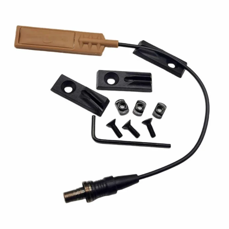 3PCS Tactical MLOK Switch Cable Clip Wire Guide System MLOK For PEQ M300 M600 Flashlight Switch Cable Management