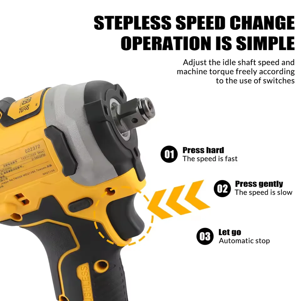 Impact Driver Electric Driver 20V Lithium DCF850 Brushless screwdrivers High Torque tools for Dewalt