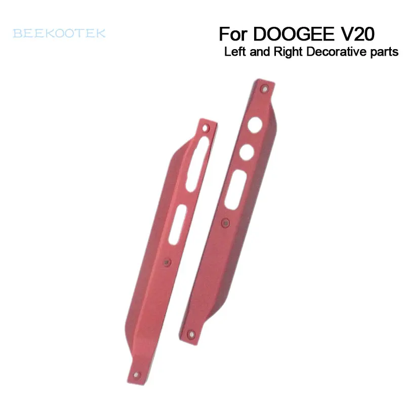 DOOGEE V20 Decoration Part Battery Cover Middle Side Metal Frame Cases+Button Repair Replacement Accessories Part For Doogee V20