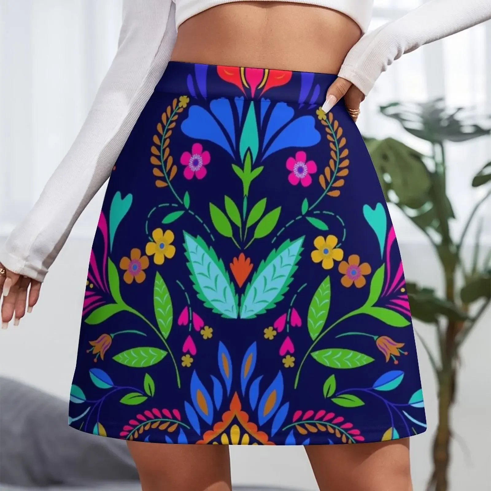 folk pattern - mexican vacation. Mini Skirt outfit korean style kawaii clothes skirt women womens skirts Mini Skirt