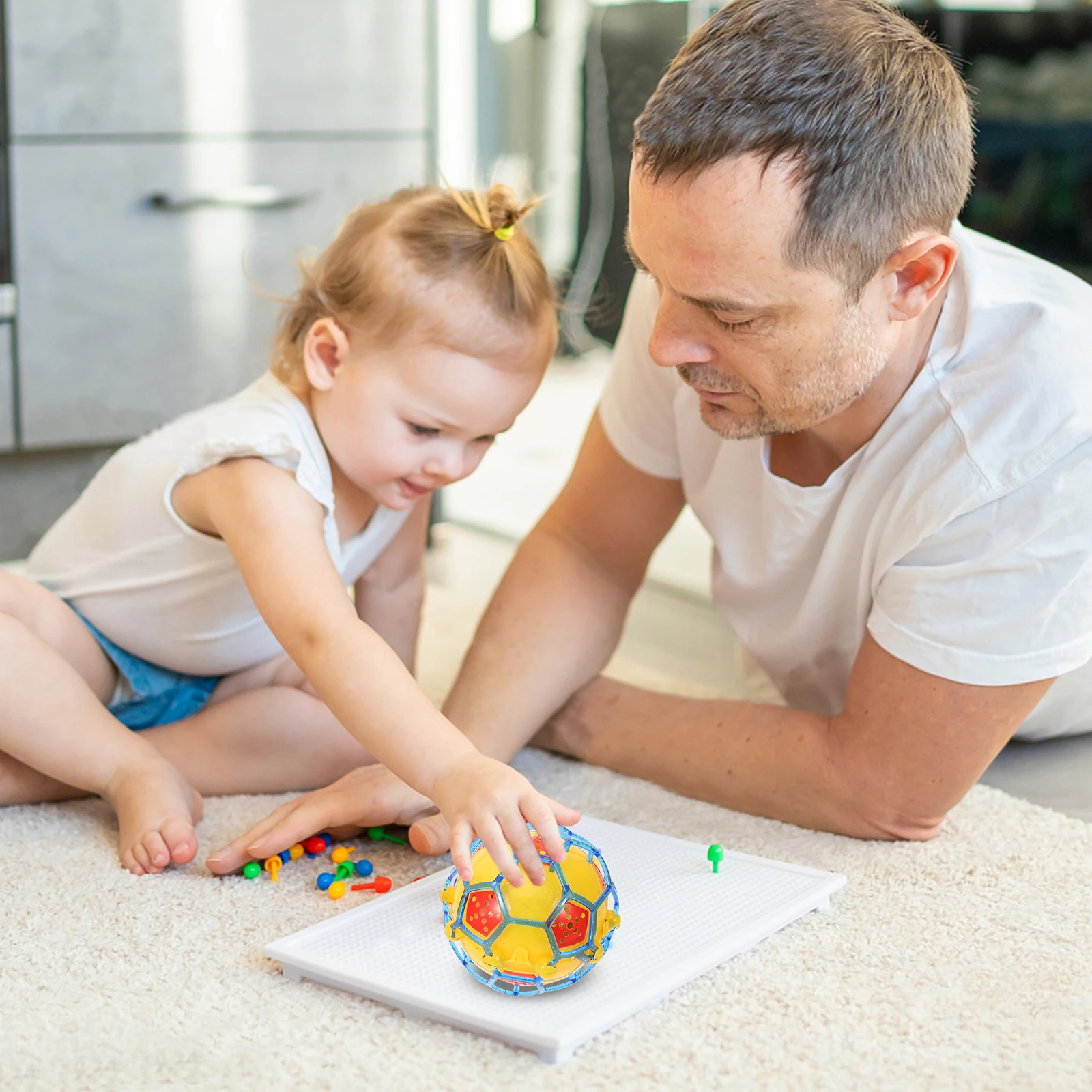 

2pcs Luminous Dancing Ball Jumping Football For Kids Mini Electric Music Light Soccer Bounce Ball Kids Party Decor