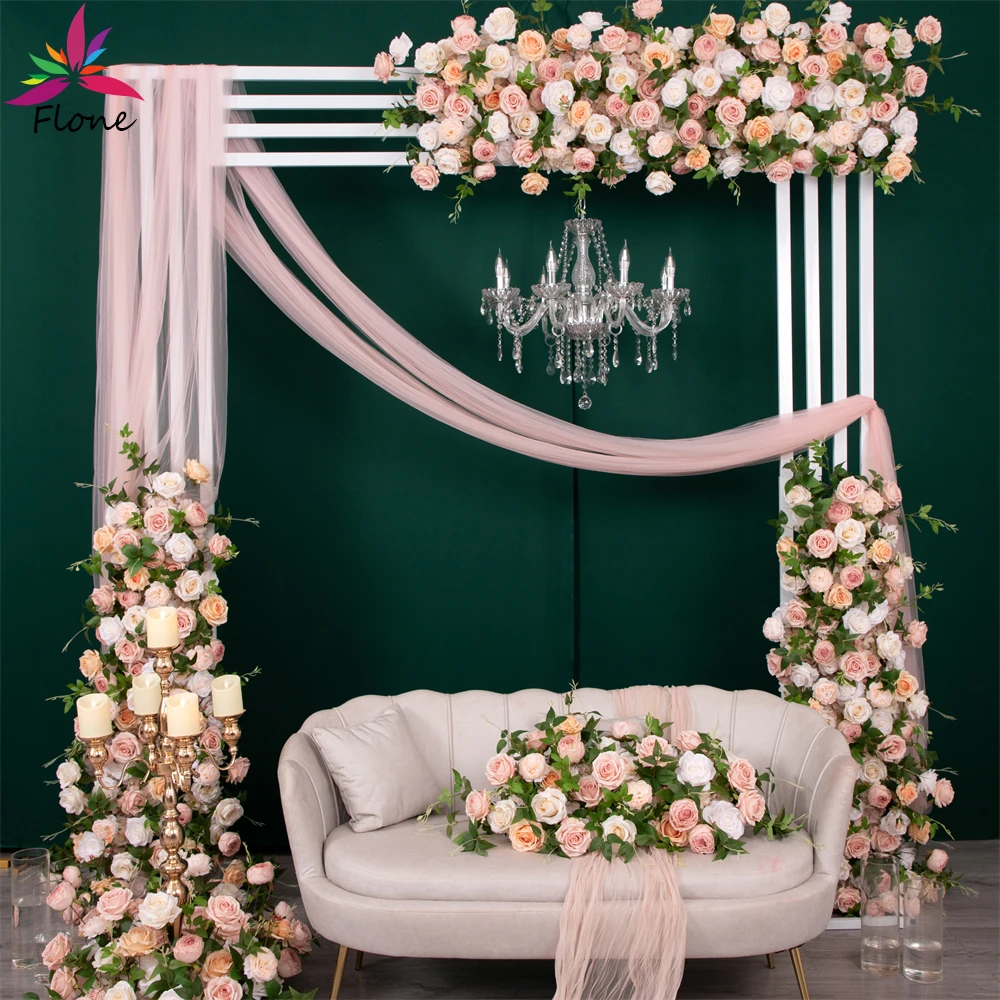 8.5x7.8ft Four Pole Wedding Decoration Metal Arch Stand Mariage Party Baby Shower Backdrop Stand Fleur Artificielle Decoration