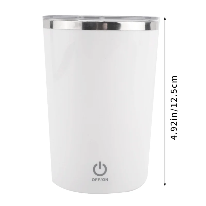 AA80-قدح التحريك الذاتي، كوب خلط كهربائي 350 مللي كوب التحريك المغناطيسي القابل لإعادة الشحن كوب مغناطيسي تلقائي للتحريك الذاتي