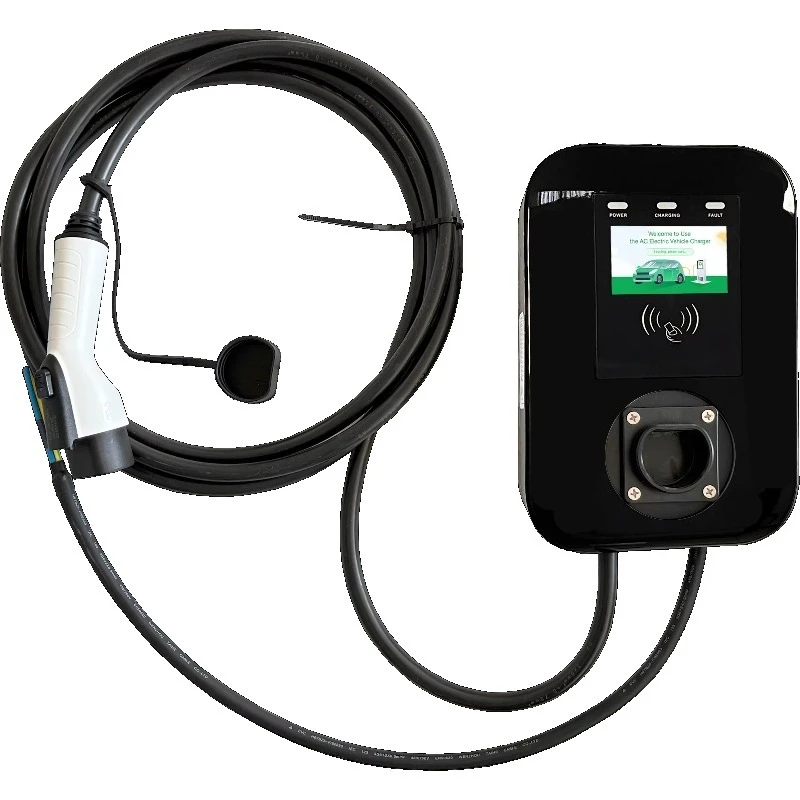 New Wall Mounted DC Charger 7kW Commercial Use Smart APP Control OCPP Charging Gun Socket Holder