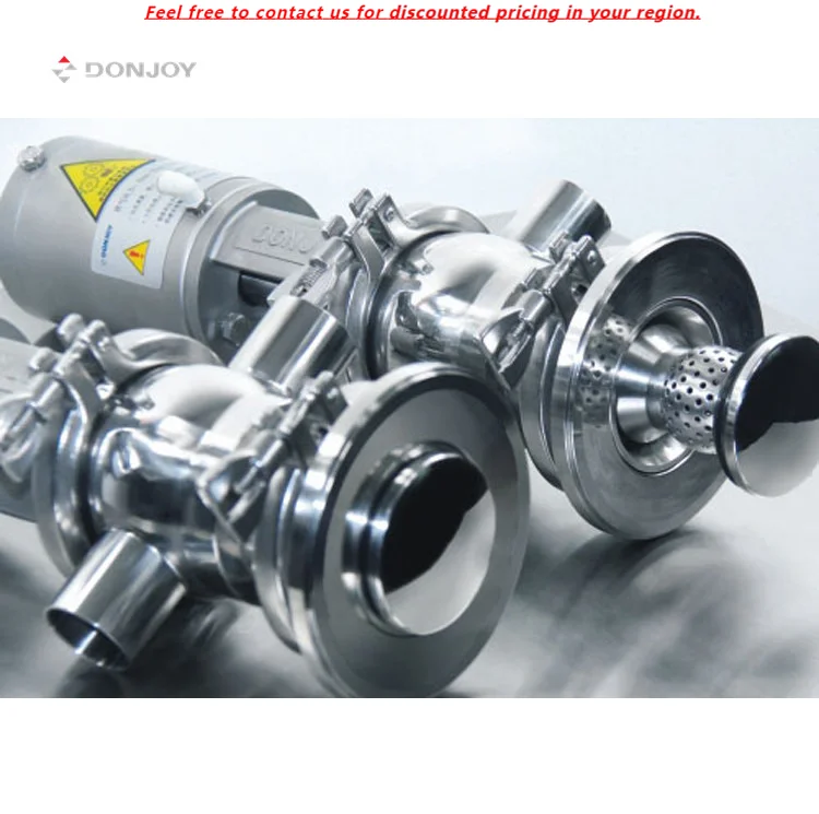 

DONJOY Pneumatic Globe Valve With Cleaning Ball Sanitary Tank Cleaner Tank Cleaning Equipment