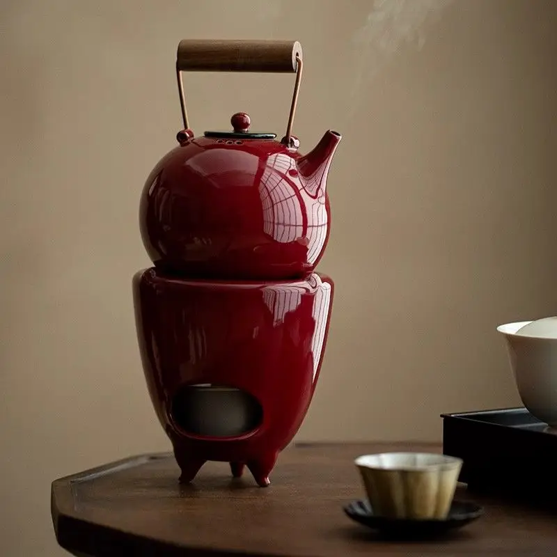 Home indoor teapot boiling water boiling tea Japanese lifting beam pot warm tea stove