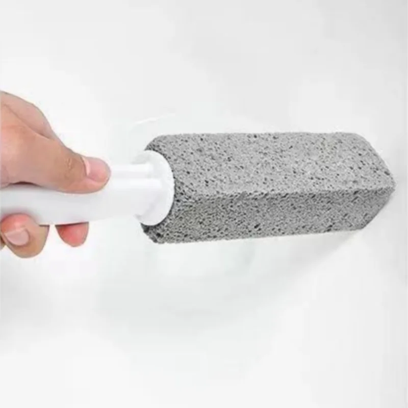 Pumice Stone Toilet Brush Bathroom WC Toilet Cleaning Brush Wand Tile Sink Bathtub Limescale Stain Remove Washing Cleaning Tool.