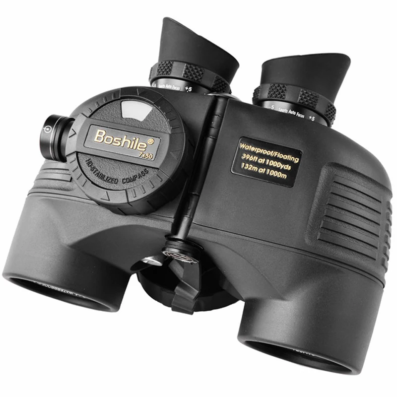 

Boshile 7X50 Marine Waterproof Nitrogen High Quality Binoculars Compass Eyepiece Rangefinder Autofocus Professional Telescope
