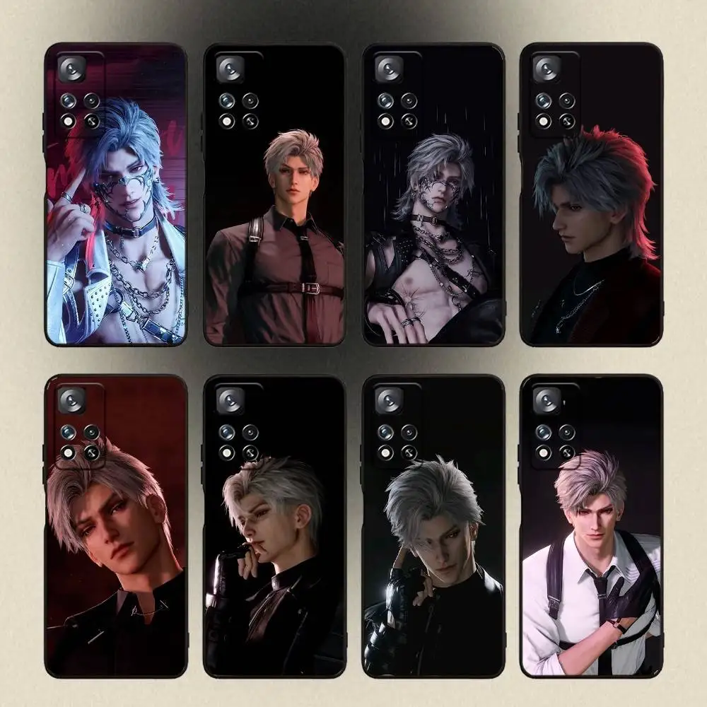 

Love And Deepspace Sylus Phone Case For Samsung Galaxy A 91,80,73,72,53,52,51,22,5G,Plus,J,Note Soft Black Cover
