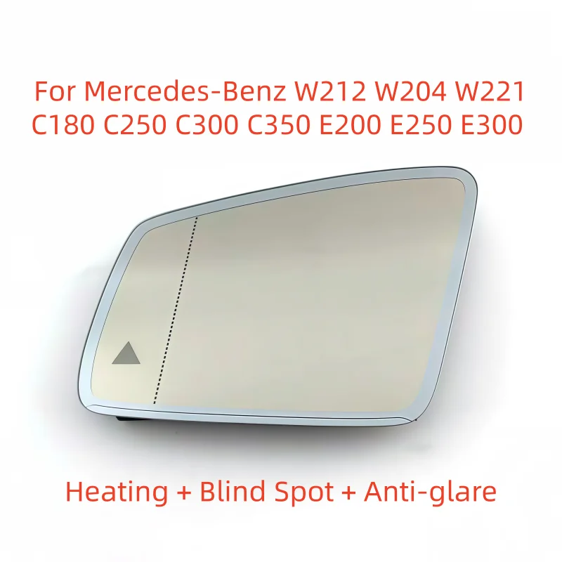 

For Mercedes-Benz W212 W204 W221 C180 C250 C300 C350 E200 E250 E300 Auto Dimming Heated Blind Spot Warning Rear Mirror Glass