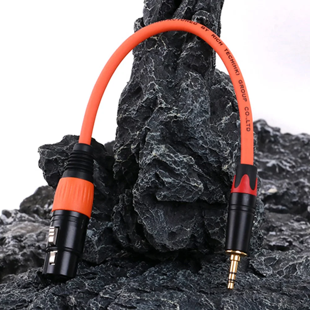 XLR to 3.5mm Audio Extension Cable MIC Cord,3Pin XLR Female to Aux 1/8 Inch TRS Stereo Male Jack for Computer Speaker Amplifier