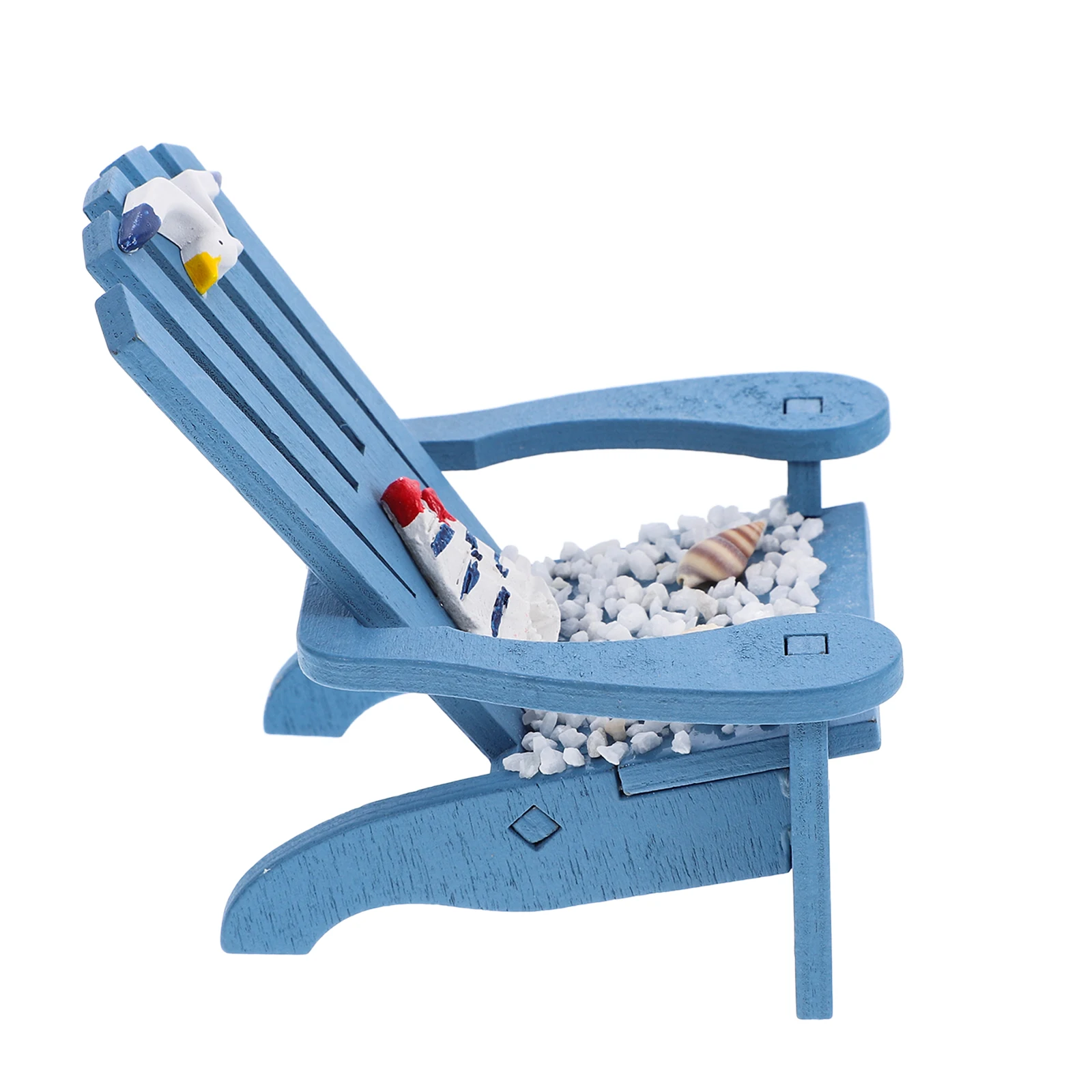 

Mini Beach Chair Small Lightweight Compact Design for Mini House Home Decor Miniature Nautical Chair Sturdy