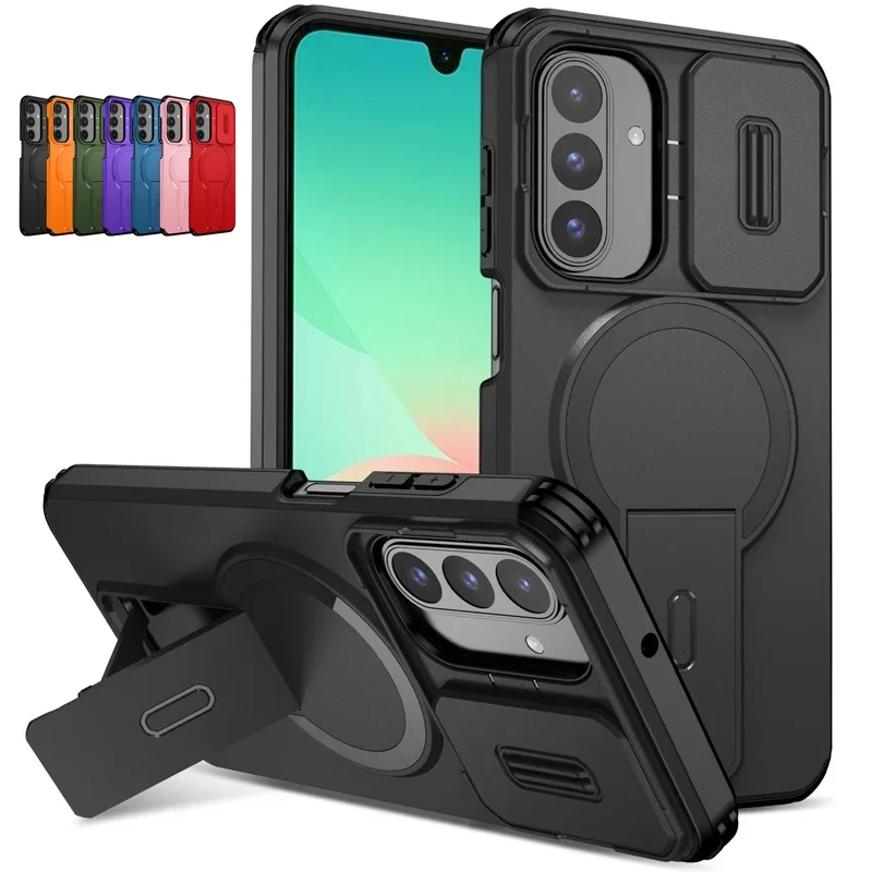 For Magsafe Magnetic Wireless Charging Case For Samsung Galaxy A57 A27 A37 A55 A35 A25 A15 A26 A17 A36 A56 A16 Armor Cover ﻿