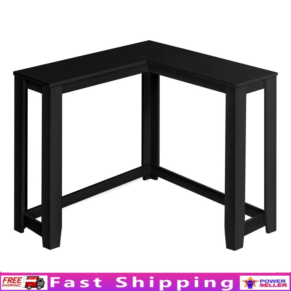 

Узкий угловой консольный столик, черный ламинат, двухъярусная открытая полка, мебель для прихожей, прихожей, экономия места, дизайн
