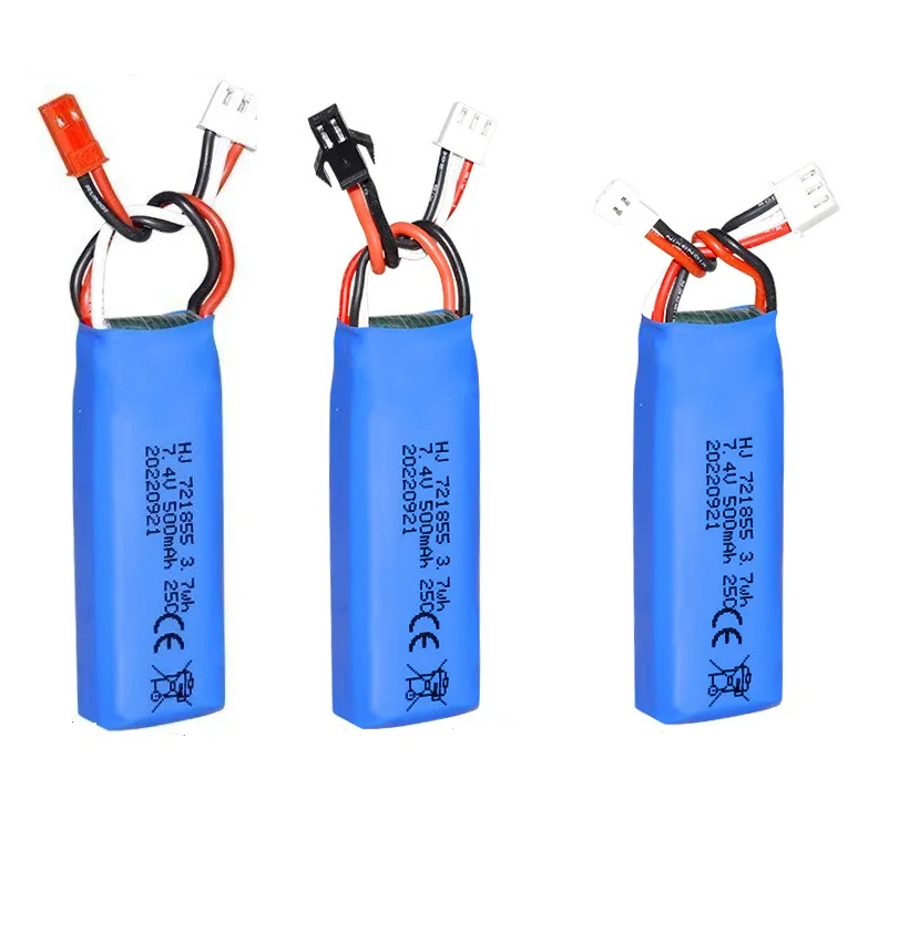 7.4V 500mAh Lipo Battery /7.4V USB for Wltoys 284131 mini-q K969 K989 K999 A202 A212 A222 A232 A242 A252 XK A600 RC car