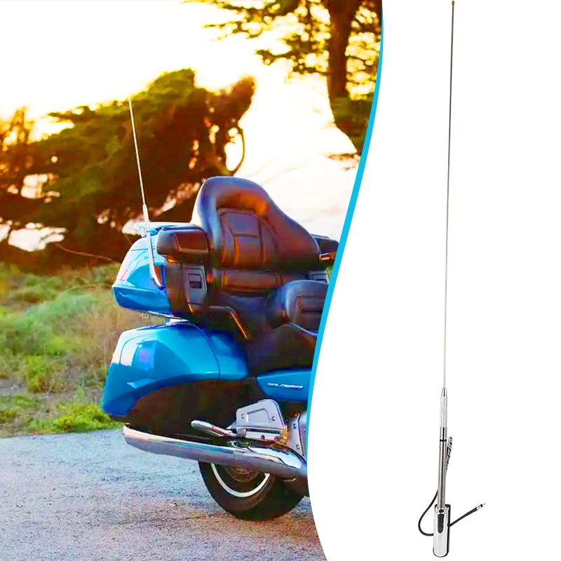 

Audio/Comfort/Navi Function Chrome Antenna for Honda Gold Wing GL1800 GL1500 2001-2014 2013 2012 2011 Aftermarket Replacement