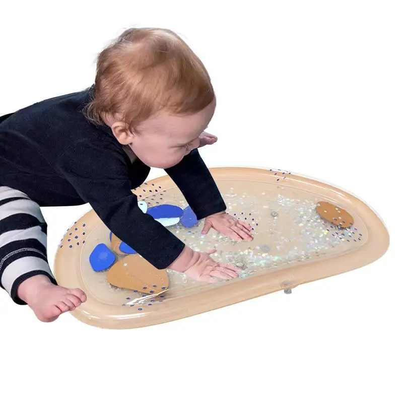 1pc Large Baby Playing Water Mat  Beach Spray Mat Outdoor Game Toy PVC Inflatable Large Thickened Play Mat Cushion Kids Gift