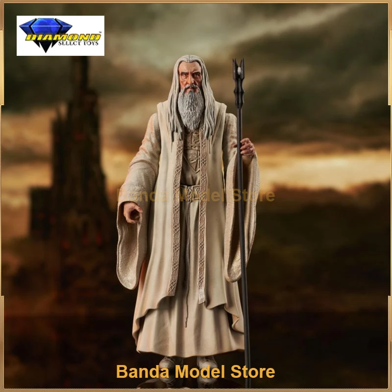 100% Original Diamond Select Toys DST The Lord of the Rings Saruman 7 Inch In Stock Anime Action Figures Collection Model Toy