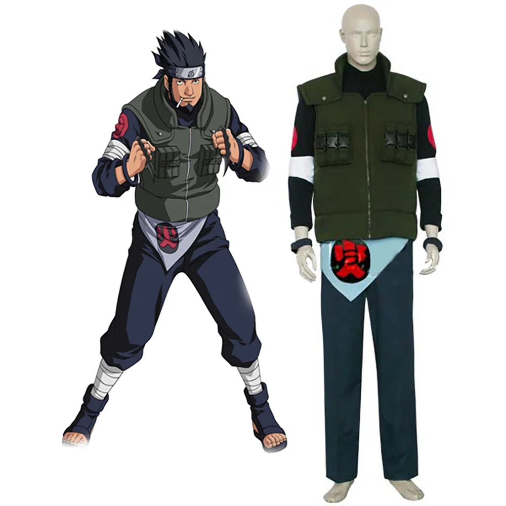 

Sarutobi Asuma Cosplay Costume Custom Made Any Size for Unisex