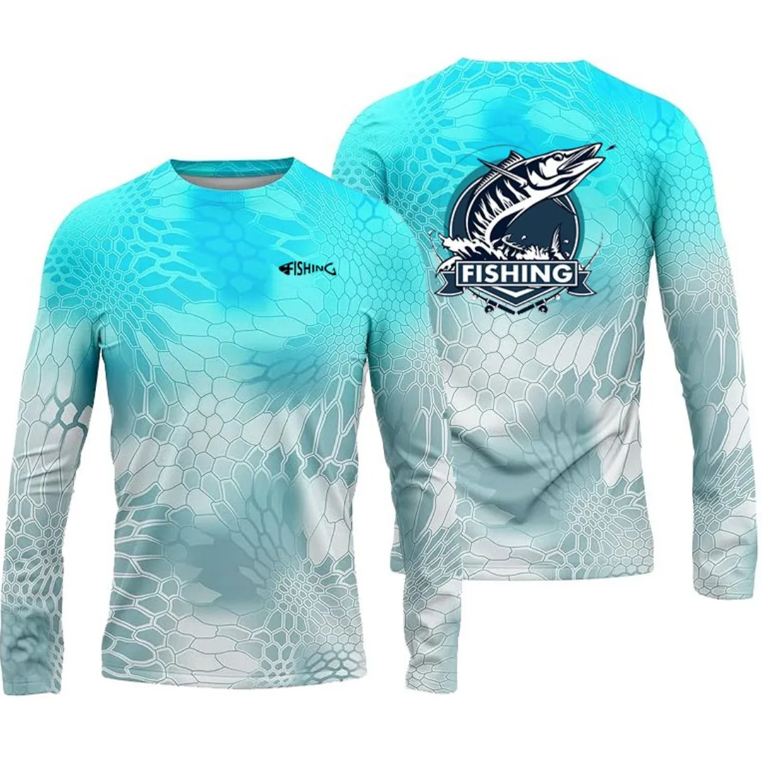 Fashion Men's Long Sleeved T-shirt Fishing Shirt T-Shirts Fishing Tops Summer Leisure Breathable Comfortable Quick Dry Pullover