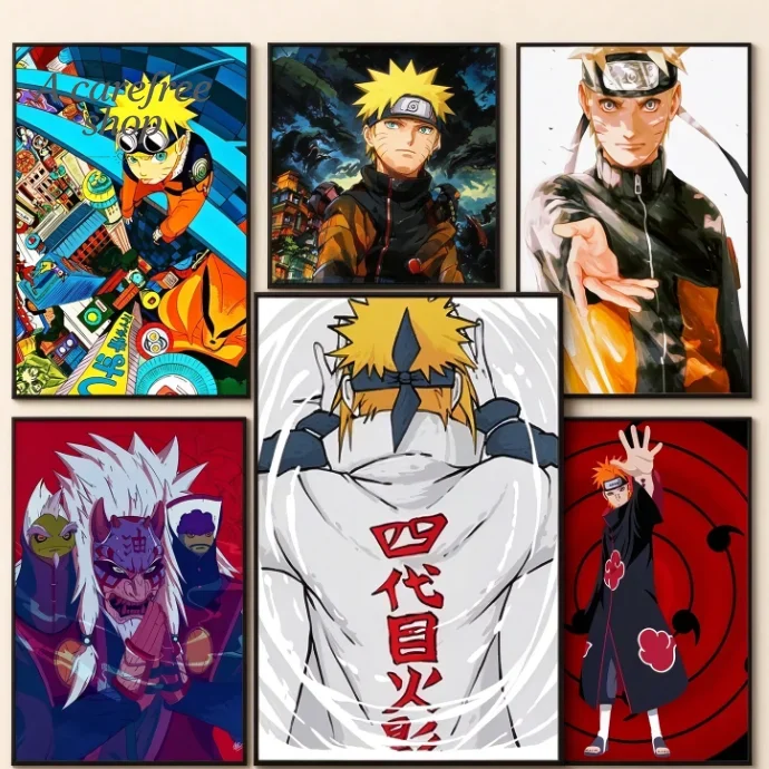 Classic NARUTO Anime Canvas Wall Art Posters Manga Prints Pictures For Living Room Children Bedroom Home Decor Gift
