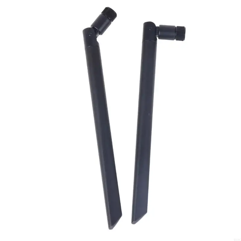 W89C 2.4GHz /5.8GHz แถบคู่เสาอากาศ WiFi ANTENNA 8DBI RPSMA ตัวเชื่อมต่อสายการบินยาง