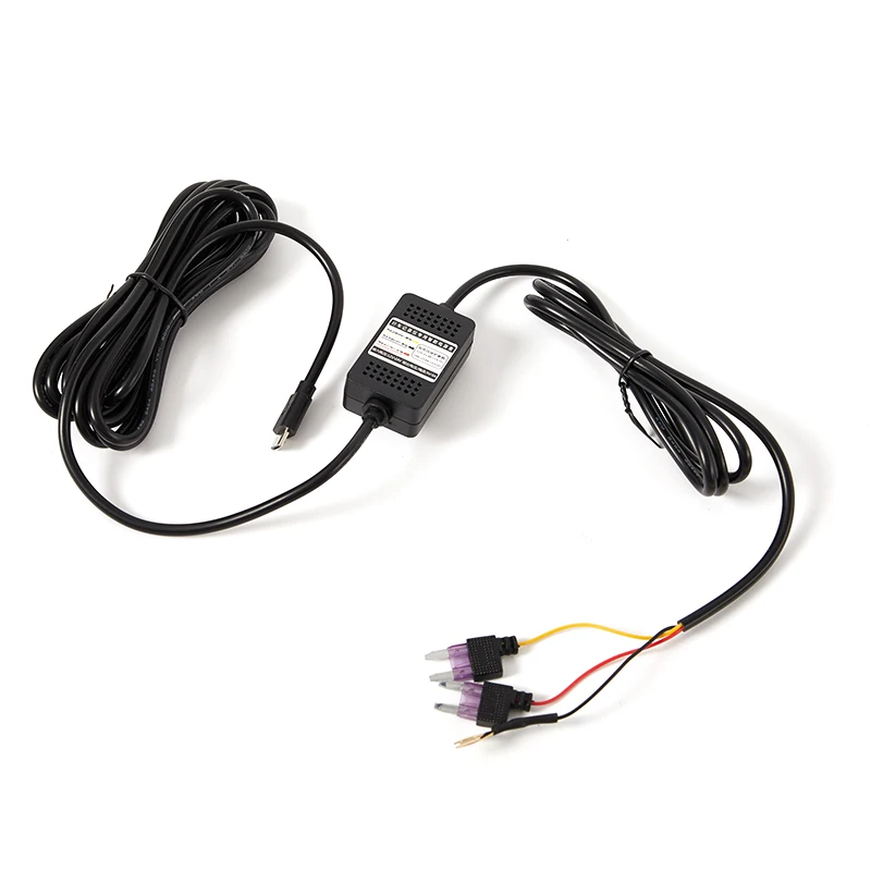 

3,5 m 12v-24v to 5v 2.5A Mini Micro USB Автомобильный видеорегистратор зарядное устройство адаптер кулачковый жесткий провод DVR Hardwire Kit