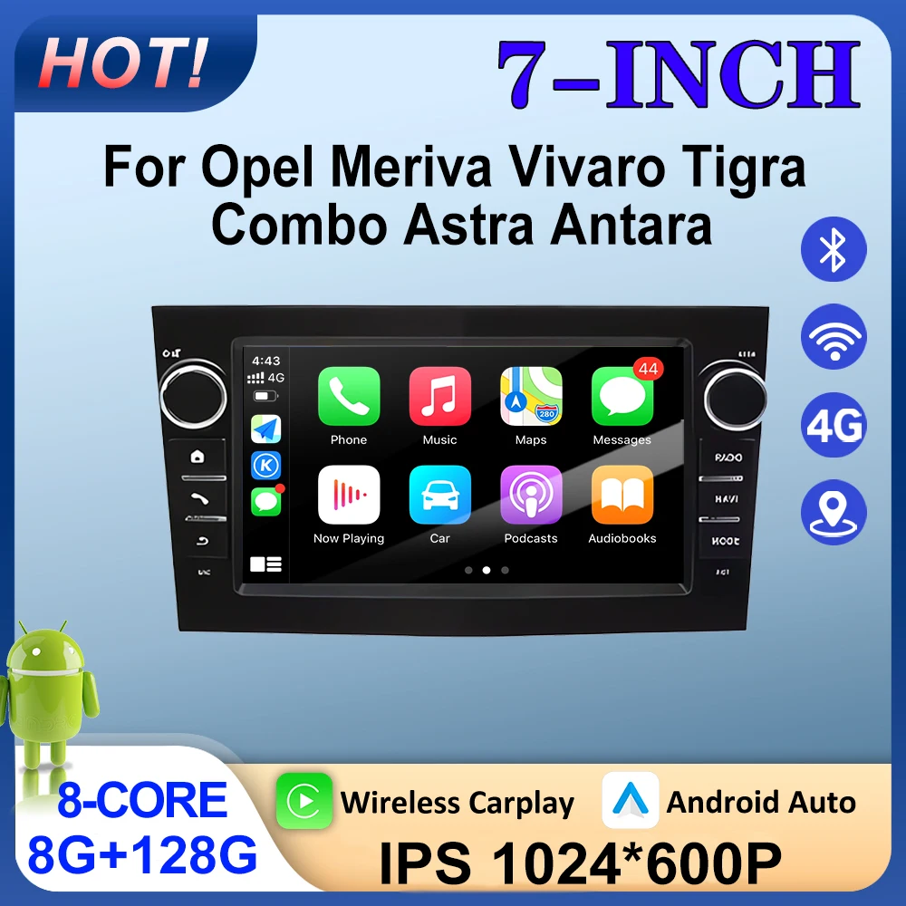 Android OS Car Radio Carplay For Opel Meriva Vivaro Tigra Combo Astra Antara Carplay AUTO Multimedia Player Stereo