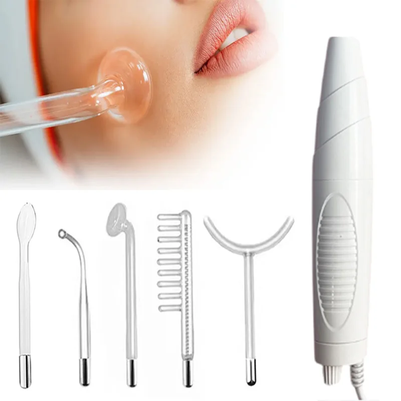 عصا علاج الوجه عالية التردد، جهاز العناية بالبشرة المنزلي، آلة العناية بالجمال المحمولة، الأدوات المنزلية