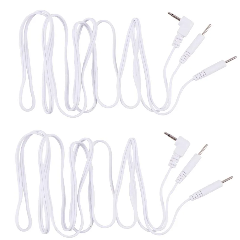 

2pcs TENS Unit Electrode Cables for Digital Therapy Machine Body Massager Masajeador Massage Tool Muscle Stimulator Health Care