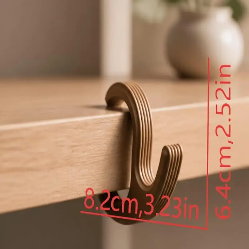 Easy to Install C-Shaped Table Edge Bag Hook Anti-Slip Desk Hanger Portable Desk Side Organizer for Business Trip Office Use