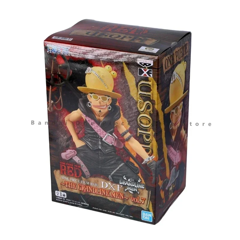 Bandai BANPRESTO DXF asli dalam stok asli satu bagian figur aksi Usopp merah mainan animasi hadiah Model kolektor Anime hobi asli