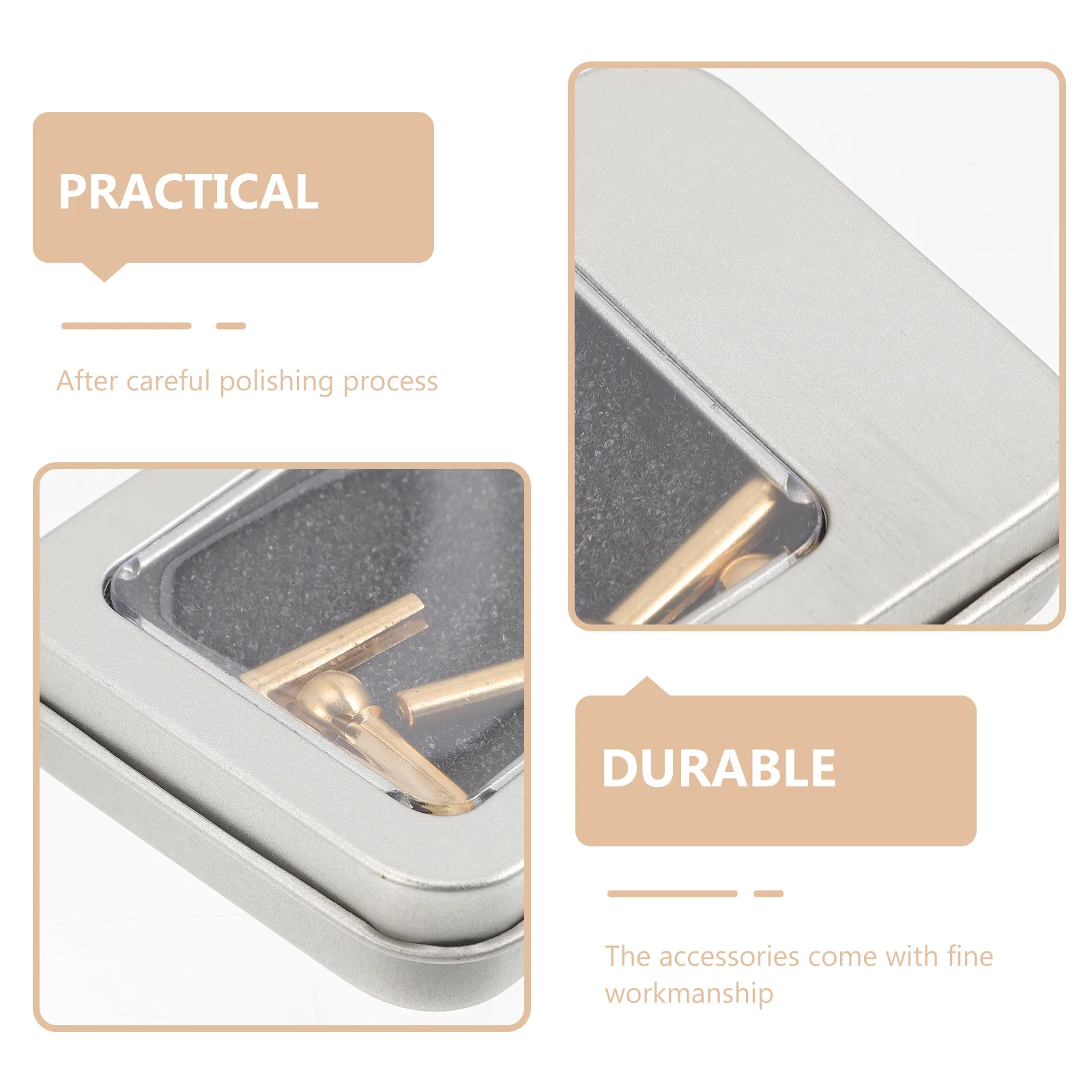 

6 Pcs Fixing Nails Copper Tuning Peg for Guitar Pin Replacement Accessories Fixed Cones Parts Bridge Pegs Dowels