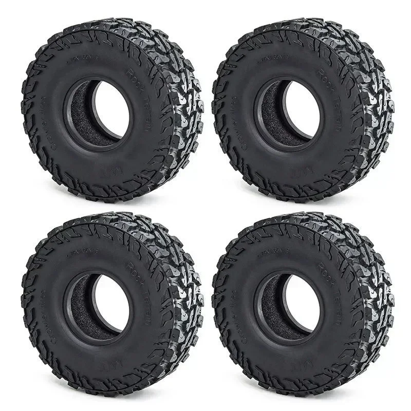 4 SZT. 120MM 1.9 CALA Gumowe Opony Rock do Samochodów RC Crawler 1:10 SCX10 90046 D90 TRX4 TRX6 D261 Redcat
