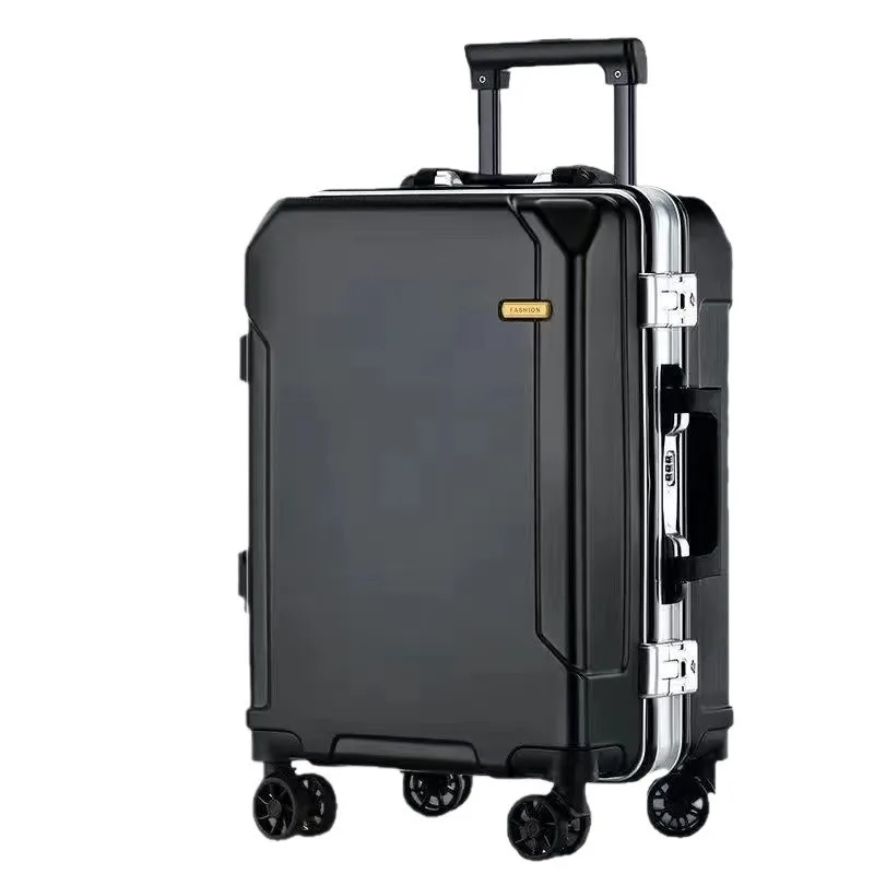

Durable luggage Boarding case Suitcase Large capacity high value aluminum frame anti-splashing trolley case