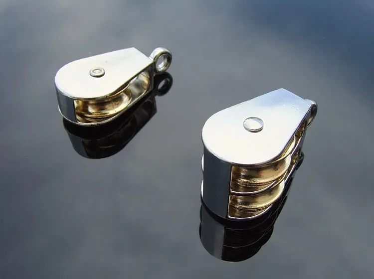 Zinc Alloy Small Pulley Miniature Wheel Block Rope Pulley Greenhouse Vent Wheel Micro Lifting Hoist Wheel