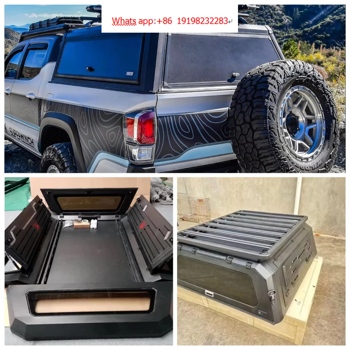

Custom 4x4 Waterproof Truck Camper Hilux Canopy Pickup Hardtop Aluminum Canopy Topper for Hilux Ranger Raptor