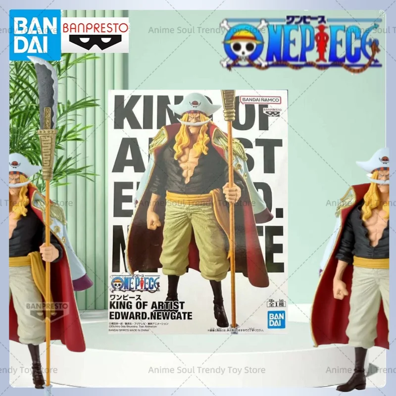 

Original BANDAI BANPRESTO KING OF ARTIST ONE PIECE EDWARD NEWGATE Anime Figure Model Gift Dolls AS